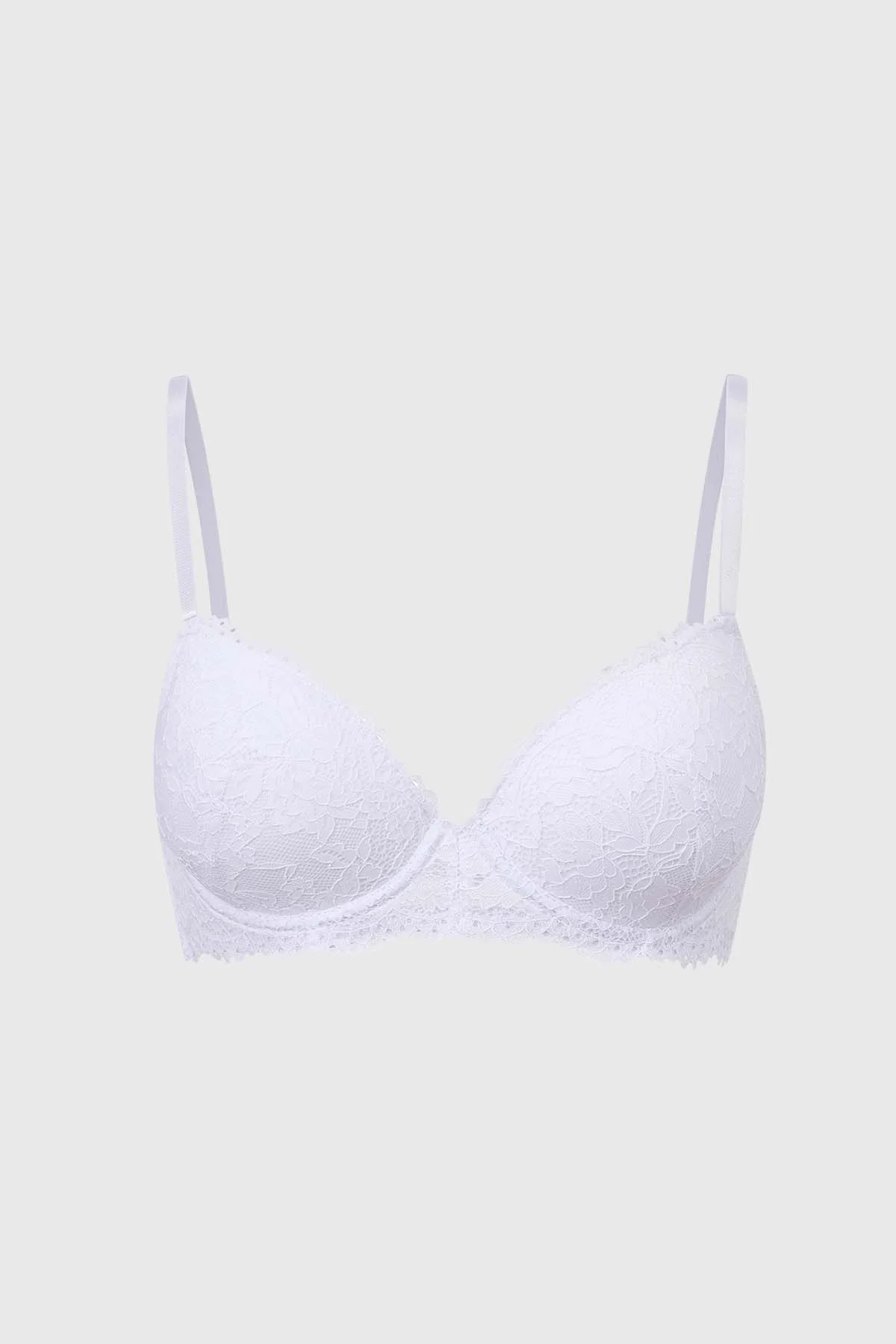 Sostén Mujer Copa Soft Encaje Blanco