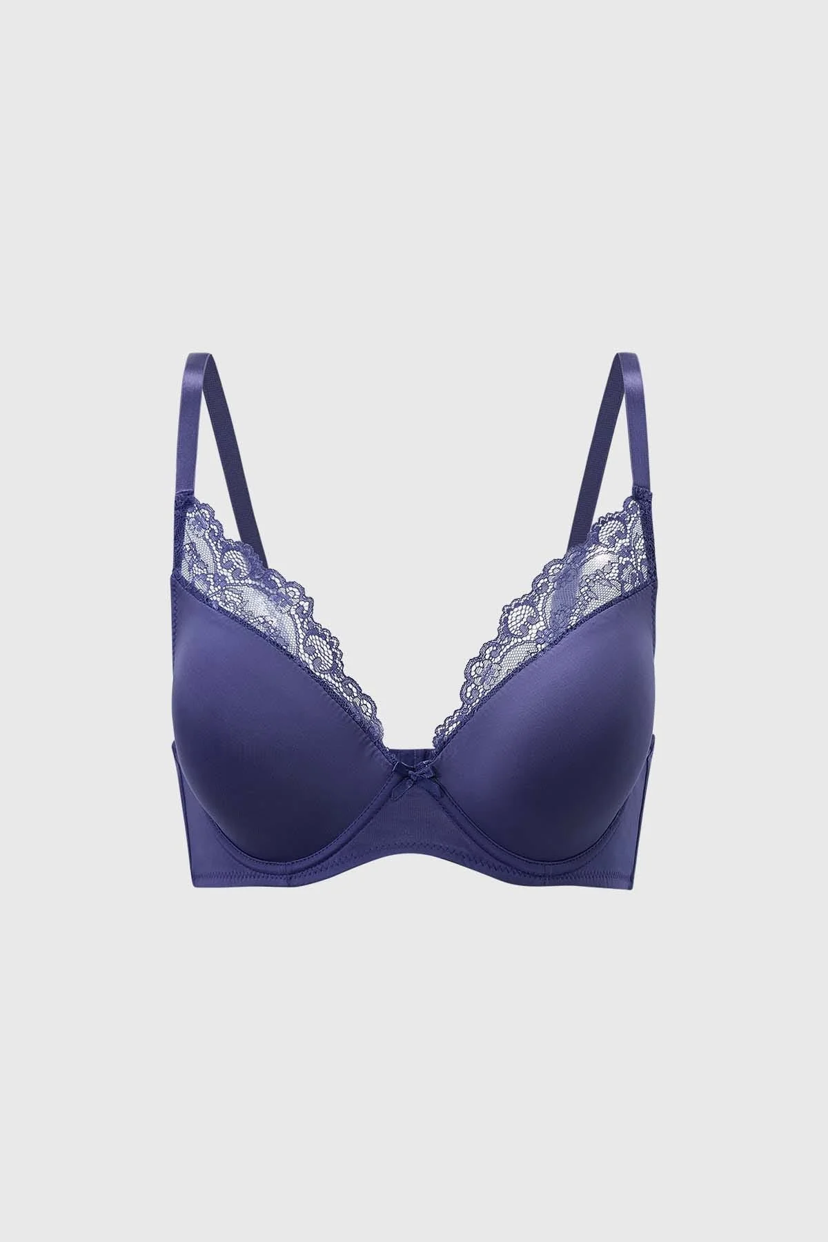 Sostén Mujer Copa Con Detalle Azul
