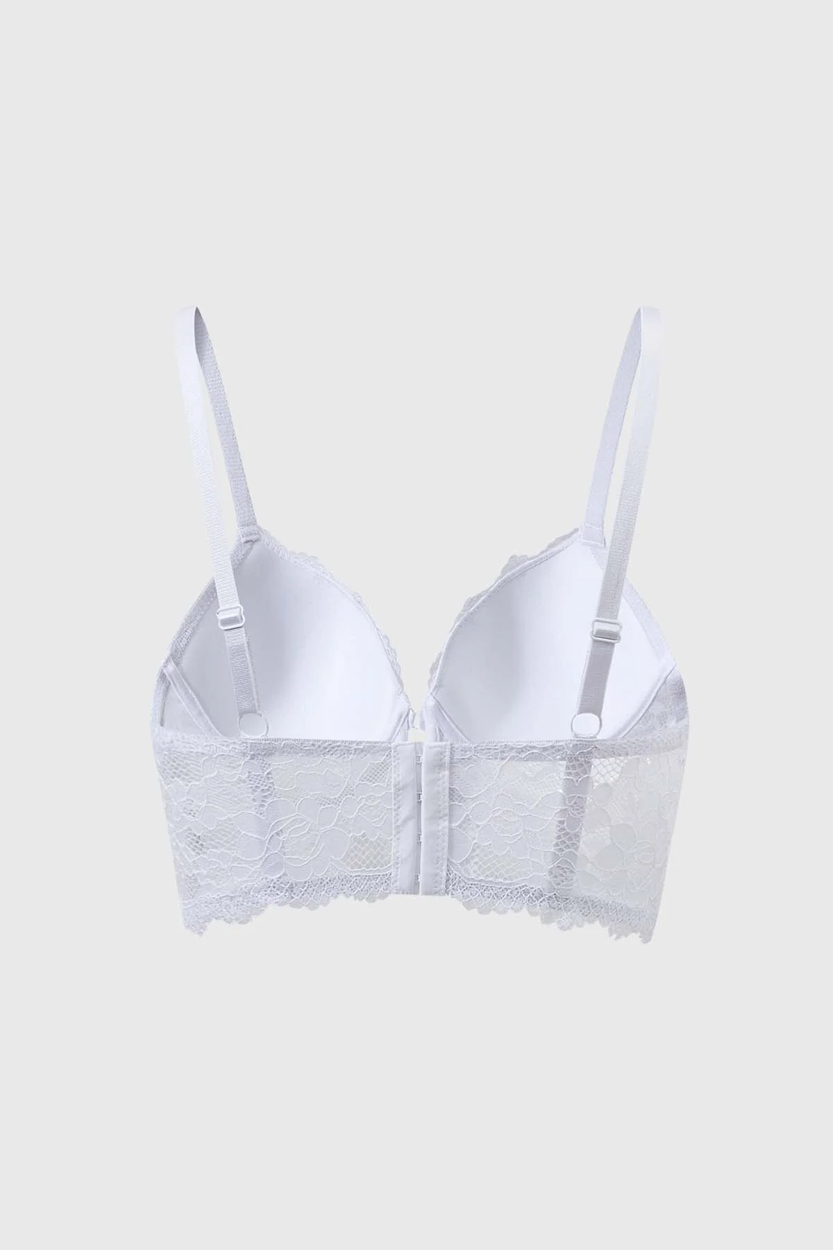 Sostén Mujer Corset Detalle Cruce Medio Blanco - Image 2