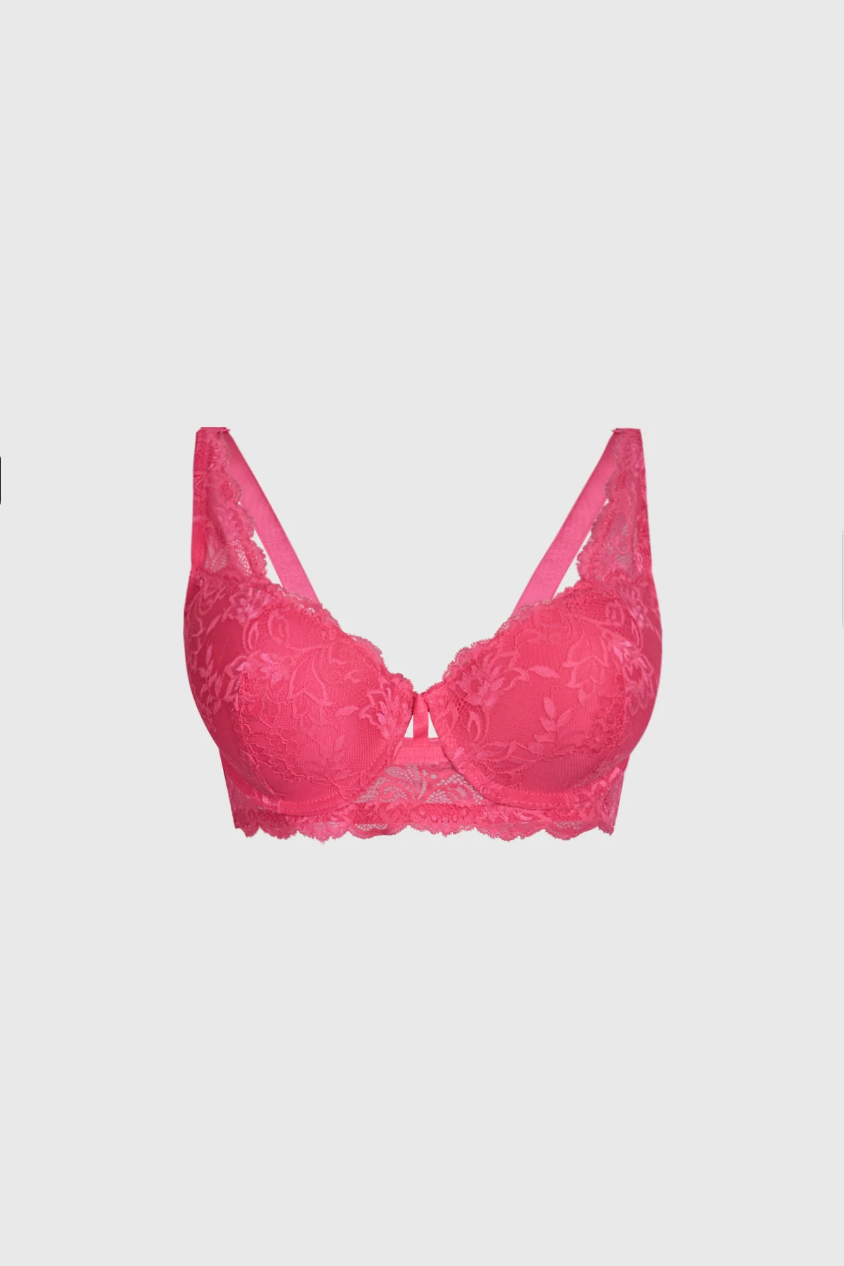 Sostén Mujer Detalle Encaje Fucsia