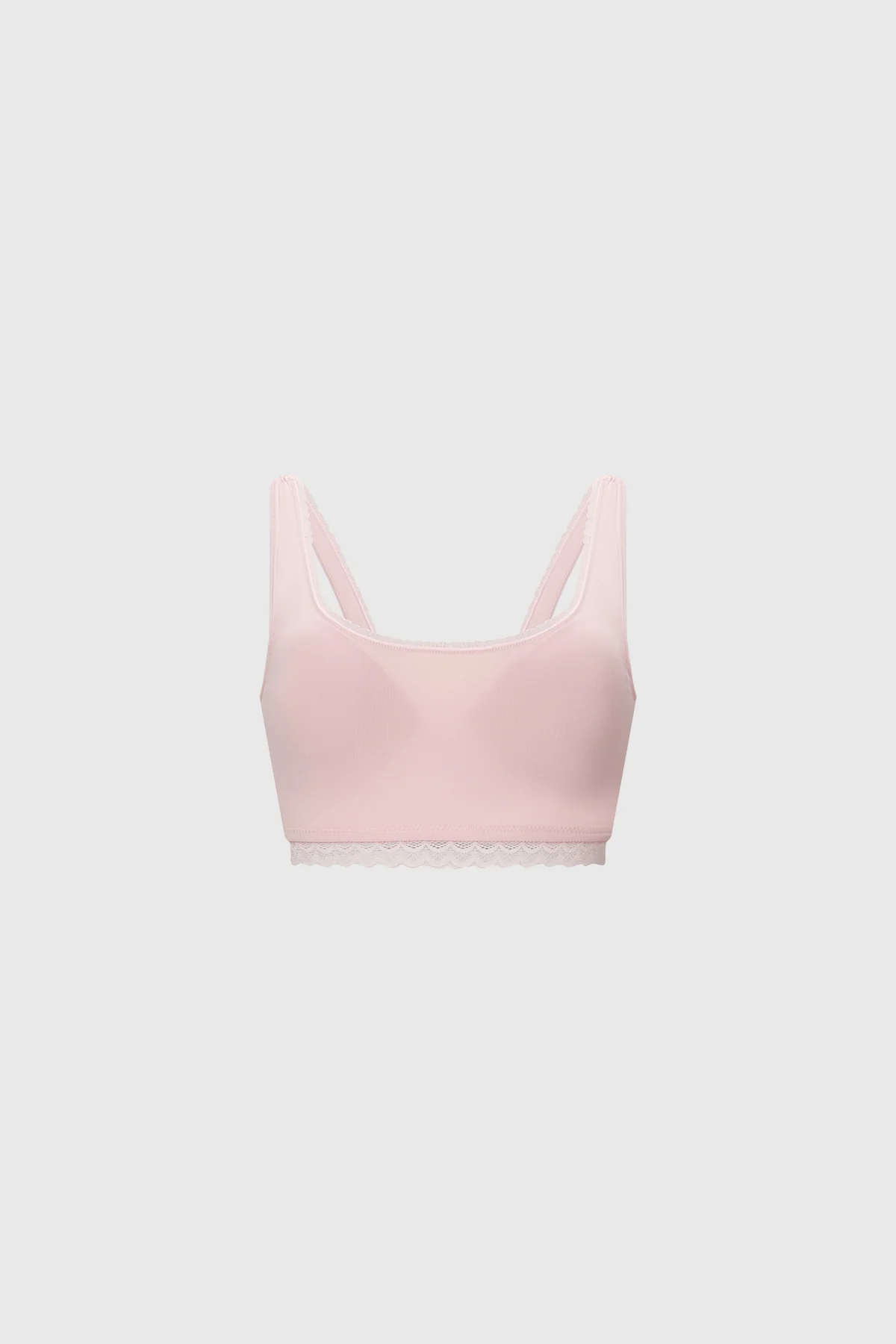 Sostén Mujer Detalle Encaje Palo Rosa