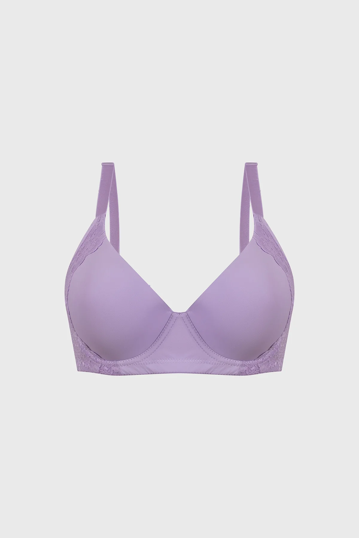 Sostén Mujer Support Detalle Encaje Lila
