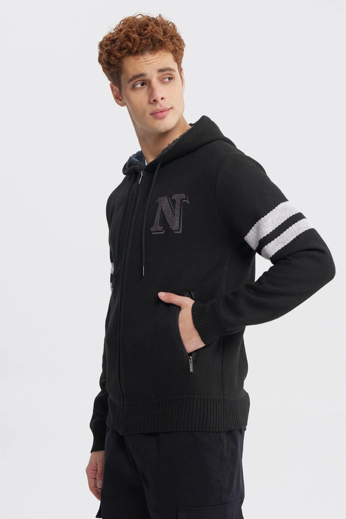 Sweater Hombre Slim Juvenil Negro - Image 2