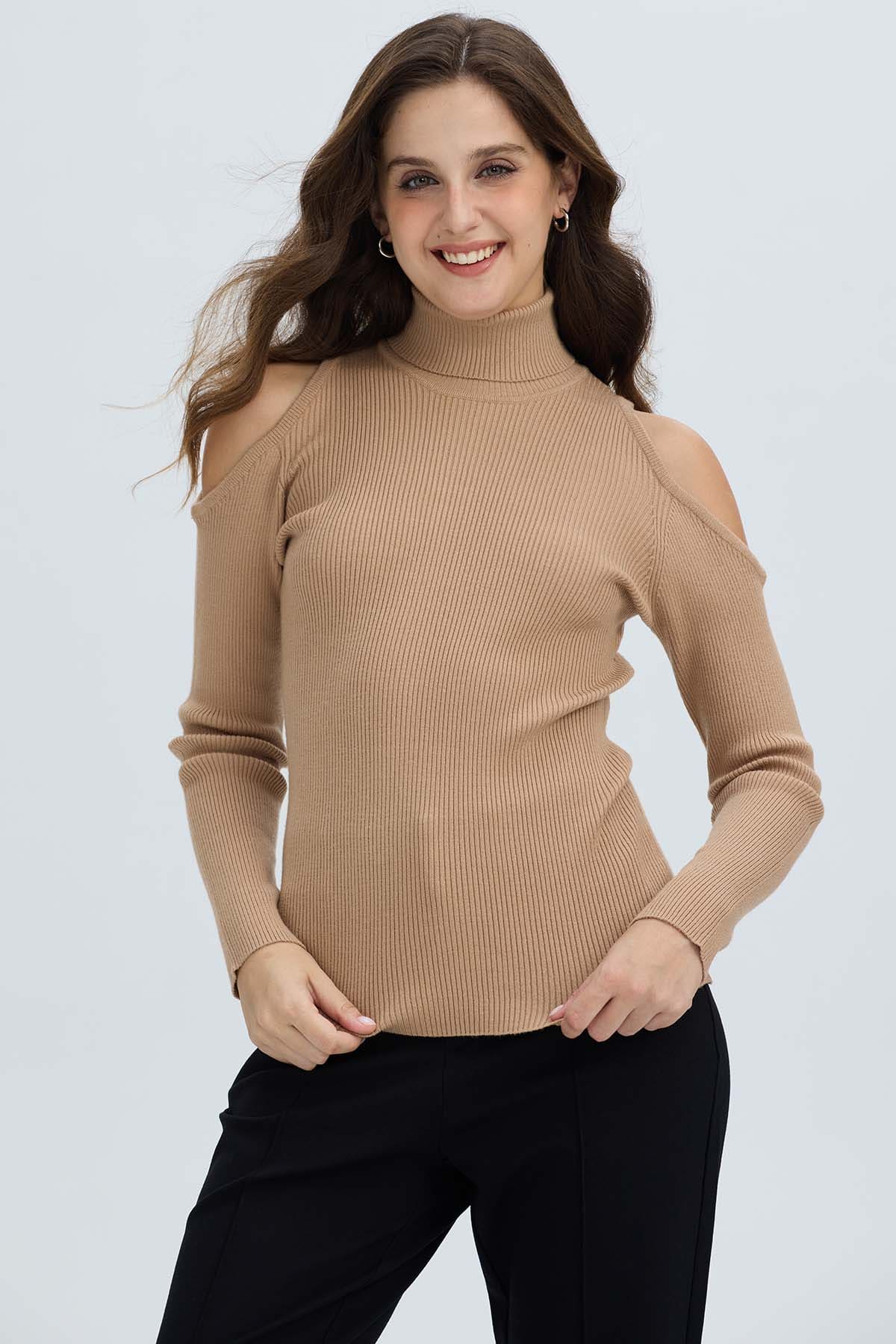 Sweater Mujer Off Camel - Image 2