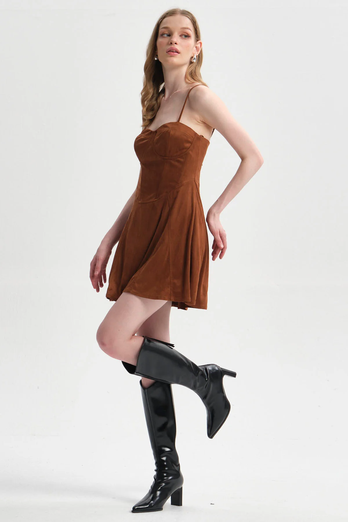 Vestido Mujer Cowboy Camel - Image 4