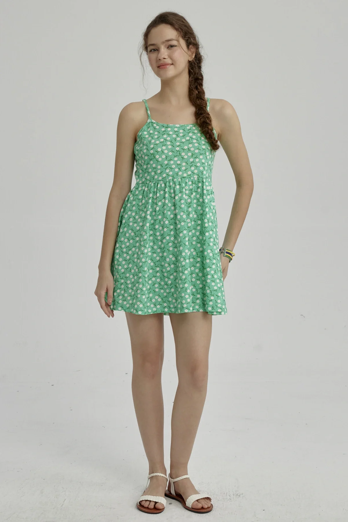 Vestido Niña Básico Teen Esmeralda